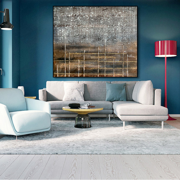Modern home decoration abstract handmade oil painting, unique design creative wall arts oil painting