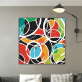 Wall art custom design abstract color circular prints canvas original products abstract paintings