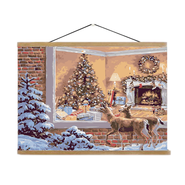 Hot Selling Diamond Living Room Decor Landscape Decoration Modern Decorative Flower Oil Scenery Wall chirstmas Painting