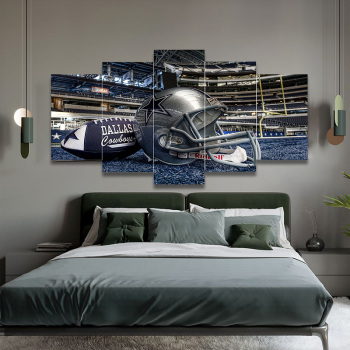 Wholesale picture custom print wall Dallas Cowboys sports art printed canvas painting set for living home