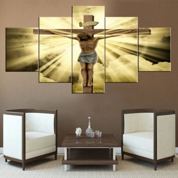 God Jesus Frameless 5 Canvas Wall Art Combination Painting Home Decoration Oil Painting God Jesus Frameless 5 Canvas Wall Art Combination Painting Home Decoration Oil Painting