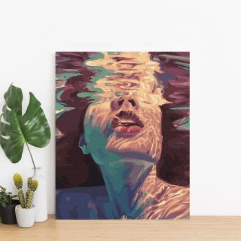 Surface Below the Water Diy Painting By Numbers Modern Wall Art Picture Paris Acrylic Paint By Numbers Home Arts