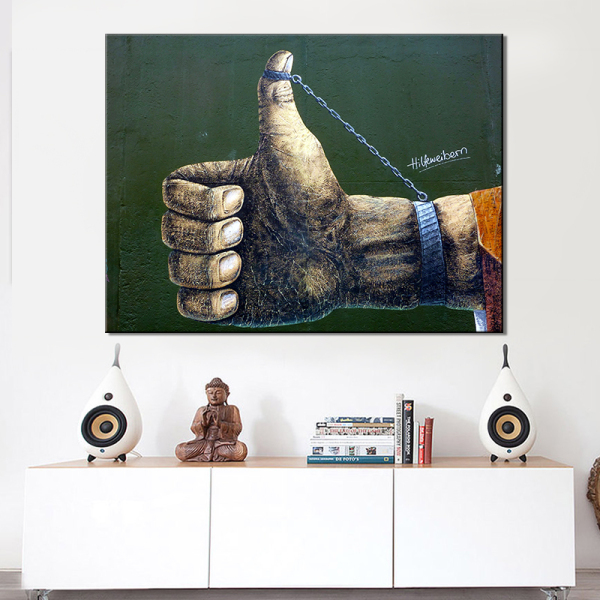 New Arrival Single Panel Thumb Wall Art Painting Modern HD Print Canvas Oil Painting For Home Decor