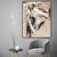 Large wall painting on oil painting handmade abstract  animal art decorative frames for living room decoration