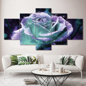 5PCS/Set Flower Art Print Canvas Painting Wall Picture Home Decoration Choose Color And Size No Frame