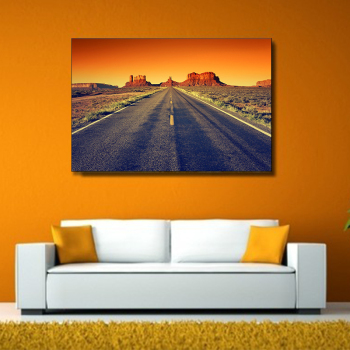 New Style adult home decoration crafts wall art printing highway landscape canvas printing painting