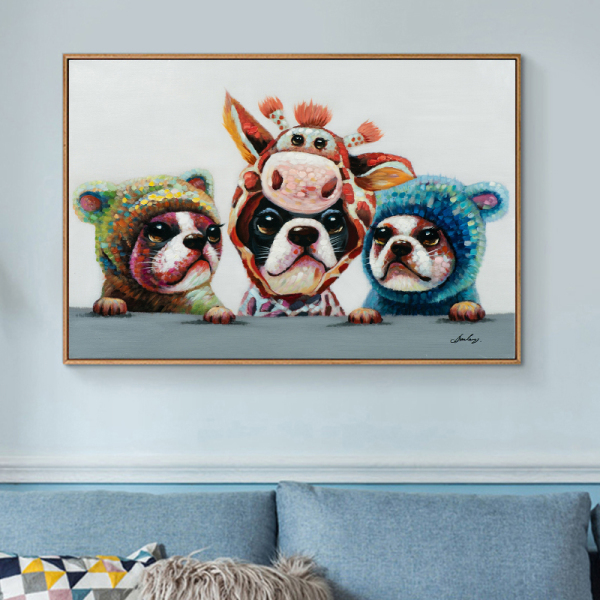 Handmade Watercolour Abstract Animal Pictures Painting Wall Art for Living Room Bedroom Poster and Modern Oil Painting Decor