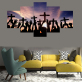 Newest selling hadow of the cross design canvas print painting custom printed canvas painting