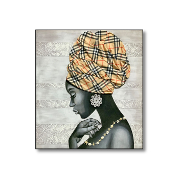 Home decoration hotel abstract black woman portrait painting unframed, handpainted acrylic color art oil painting Home decoration hotel abstract black woman portrait painting unframed, handpainted acrylic color art oil painting