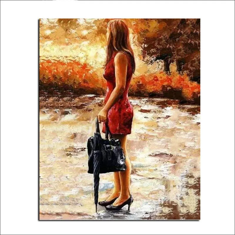 Pintura de bricolaje por número-retrato