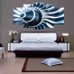 Modern frameless metal mechanical engineering printing wall art home decoration 5 living room pictures