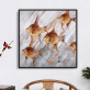 Handmade Oil Paintings Gold Fishes Large Abstract Painting Animal Print Canvas Wall Art Home Decor