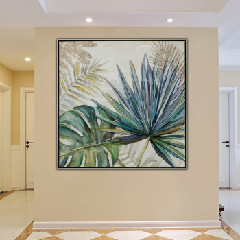 Scandinavian Style Tropical Plants Poster Green Leaves Decorative Picture Modern Wall Art Paintings for Living Room Home Decor