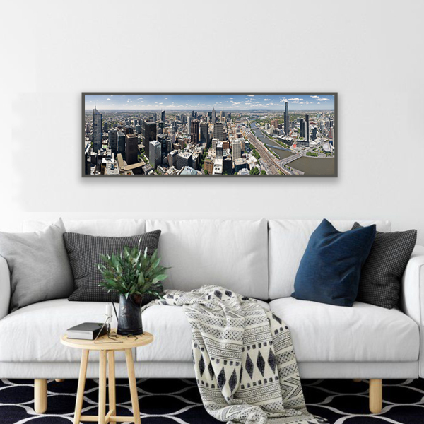 Modern city landscape picture canvas printing home wall decor large size art print painting