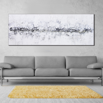 Abstract canvas Schilderij oil painting for living room home hotel cafe modern grey black Olieverf Print on Canvas Home Decor
