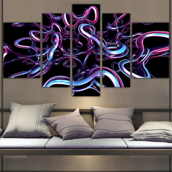 5 Panel Canvas Wall Art Abstract Prints Home Living Room Decoration Modern Decorative Canvas Painting