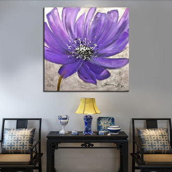 New Arrival Home Wall Flower Canvas Art Handmade Abstract Flower Oil Painting Canvas Wall Art Modern Home Decoration Piece Art