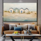 Customized handmade wall art sea view room oil painting, painting pictures for decor