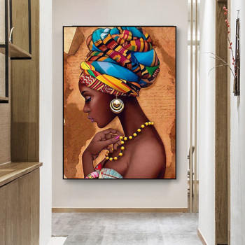 Amazon ebay aliexpress fashional black lady bricolage peinture acrylique numérique par numéros, kit de peinture directe d'usine par numéros
