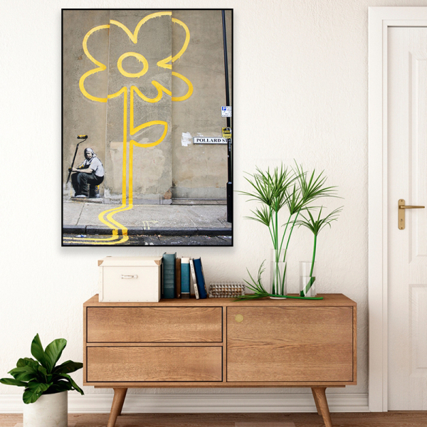 Customized design OEM minimalist style wall decoration printed canvas oil painting