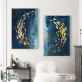 Modern Frameless Deep Sea Fish Printing wall art home decoration 2 living room picture painting