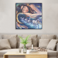 Best seller indian lady and running horse home decoration printing, OEM ODM design canvas printing
