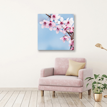 Flower Painting Printed Canvas Wall Art Poster Pictures paintings of peach blossom
