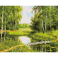 Custom designs DIY painting seaside village house paint by number kit handmade oil painting on canvas