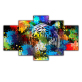 Modern Oil Painting Five Collections of Oil Painting Assembly Painting Stone on canvas For Home Decor