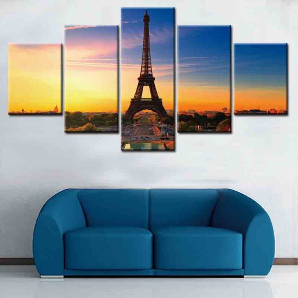 Good quality eiffel tower print theme canvas oil painting movie print canvas printing custom painting