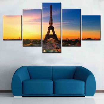 Good quality eiffel tower print theme canvas oil painting movie print canvas printing custom painting