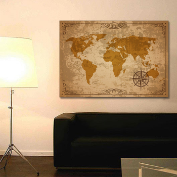 2021 Wholesale special Design Map Picture Canvas Painting Paintings for living room