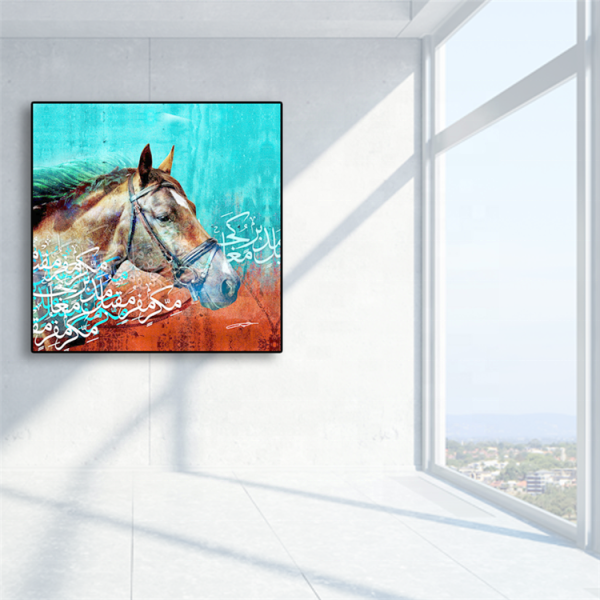 Trendy Style Paint Painting Art Horse Wall Decoration Digital Painting, Modern Horse Art Canvas Printing