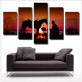 modern 5 panels custom canvas prints photo printing canvas