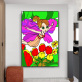 New arrival fairy canvas acrylic painting, painting by numbers for children, coloring diy oil painting by numbers kit