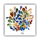 high quality hotel artwork modern stretched canvas print wall art blue abstract oil painting on canvas