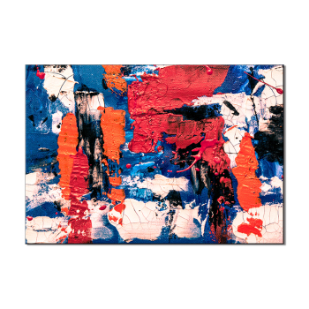 Пользовательские 100% красные и синие картины холст стены искусства абстрактные картины маслом на холсте для домашнего декора