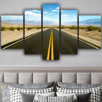 Modern Canvas 5 Panel Road extension Expressway scenery Wall Art Poster HD Print Painting Modular Pictures