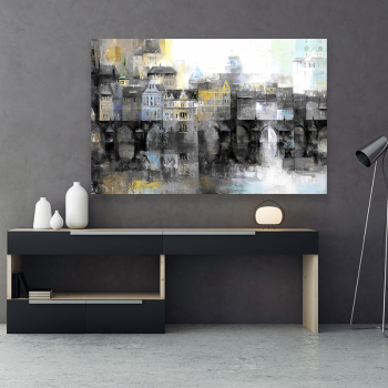 best sales modern Handmade beautiful view color landscape oil painting for adult