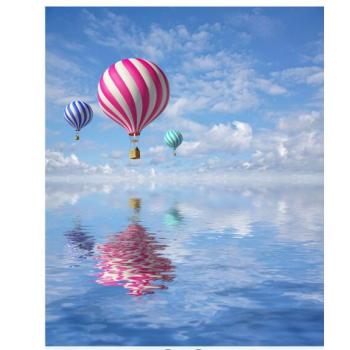 Popular DIY Acrylic Painting Simple Landscape Picture Paint By Numbers for Children