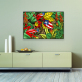 Excellent quality colorful art custom OEM printing frog canvas oil painting painting home hotel decoration