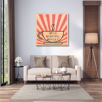 Home decor canvas art painting set modern wall decorative printed pictures beautiful painting by number coffee cup