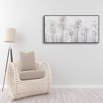 Silver Birch Painting 3D Painting Canvas Wall Art Oil Painting Wall Pictures Hand Painted Wall Art for Living Room