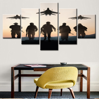 Super quality designs digital canvas painting war theme home wall decor
