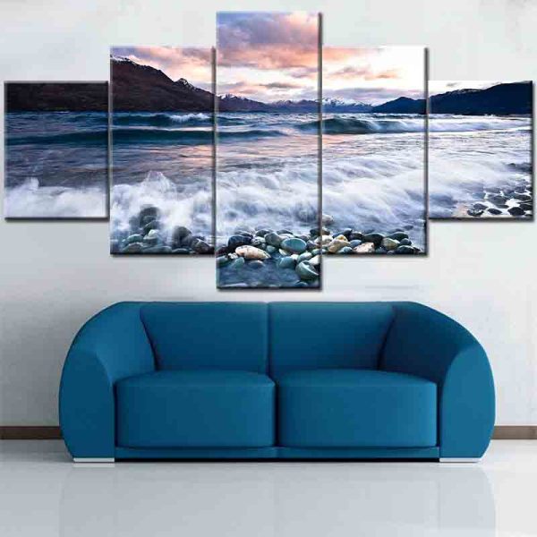 canvas paintings unframed Abstract printed painting of world map for wall art decoration