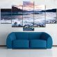 canvas paintings unframed Abstract printed painting of world map for wall art decoration