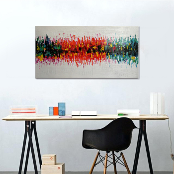 handmade oil  painting Thick texture meditation for home decorate