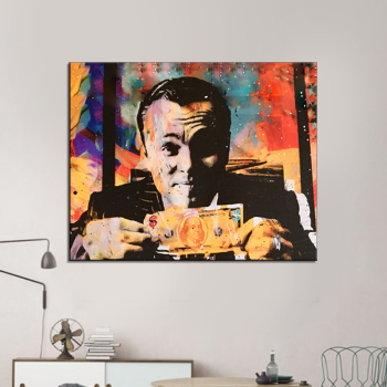 HD Canvas Print Home Wall Decor Art Painting Wolf Of Wall Street Talks Abstract Framed Canvas Wall Art Invincible