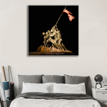 Professional made American soliders war art printed painting, CIQ CCPIT Certificate canvas painting home decor