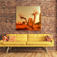 Modern Painting Pictures Artwork Living Room Wall Art Decor Frameless Art Print Canvas Painting